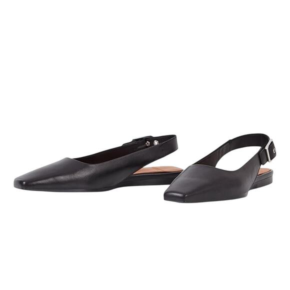 Vagabond Shoemakers Womens Wioletta Slingback Flats EU 38 US 8 Black Leather NIB - Picture 1 of 14